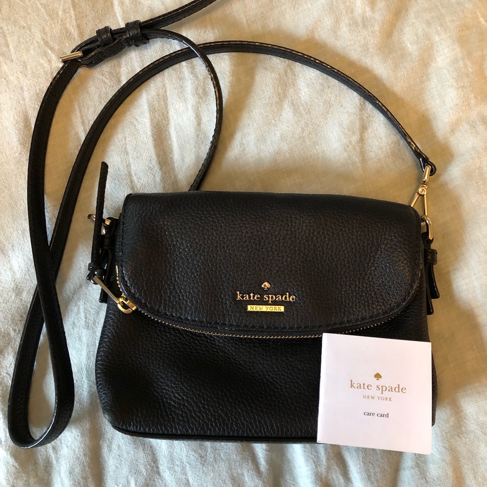 Kate Spade black mini crossbody purse